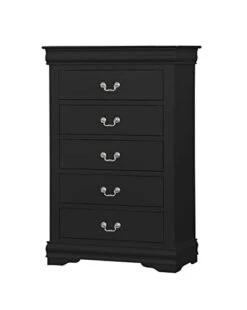 GENERIC Acme 5-Piece Bedroom Set Bed, Dresser, Chest And 2 Nightstands(Black, Queen) -Delta Children Shop 2162sCKoHGL