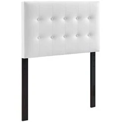 Emily Tufted Button Faux Leather Upholstered Twin Headboard In White -Delta Children Shop 2179ifVJ6gS