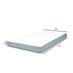 5 In. Memory Foam Mattress Twin - For Bunk Bed, Daybed, Trundle Or Folding Bed Replacement (2) -Delta Children Shop 218rJfHRCaL