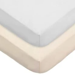 American Baby Company 2 Pack 100% Cotton Value Jersey Knit Fitted Crib Sheet For Standard Crib And Toddler Mattresses, White, For Boys And Girls -Delta Children Shop 21gZt4jMjLL