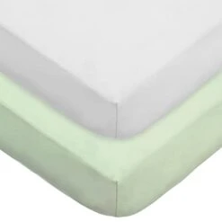 American Baby Company 2 Pack 100% Cotton Value Jersey Knit Fitted Crib Sheet For Standard Crib And Toddler Mattresses, White, For Boys And Girls -Delta Children Shop 21zIs0qHvzL