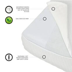 Evolur Comfort Lite Plus Fiber Crib & Toddler Mattress, Greenguard Gold Certified -Delta Children Shop 310VDhdf84L