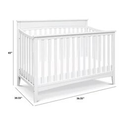 DaVinci Grove 4-in-1 Convertible Crib In White, Greenguard Gold Certified -Delta Children Shop 310euLiJsZS