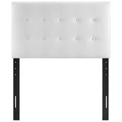 Emily Tufted Button Faux Leather Upholstered Twin Headboard In White -Delta Children Shop 312ZbEZZ9HL