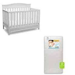 Delta Children Emery 4-in-1 Crib, Grey With Twinkle Stars Crib & Toddler Mattress -Delta Children Shop 314zAfaESdL