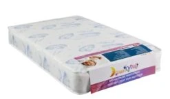 Dream On Me,Star-Burst 3' Spring Coil Portable Crib MattressIWaterproofIGreen Guard Gold CertifiedI10 Years Manufacture WarrantyIDual-Sided MattressI Vinyl CoverIMade In The U.S.AIMini Crib Mattress -Delta Children Shop 315D4dE1C0L