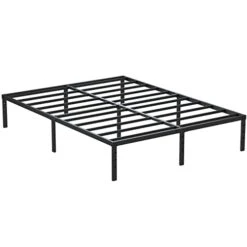 14 Inch Bed Frame Queen Size No Box Spring Needed, Heavy Duty Queen Platform Metal Bed Frame Support Up To 3000 Lbs, Easy Assembly, Noise Free, Black -Delta Children Shop 315UqqvkIKL