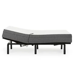 LISSFUL NIGHTS 10 Inch Gel Infused Medium Firm Memory Foam Mattress With E2 Adjustable Bed Frame Combo Set Head And Foot Incline Wired Remote (Full).