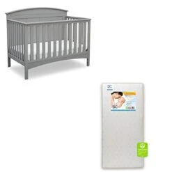 Delta Children Archer 4-in-1 Crib, Bianca (White) With Twinkle Stars Crib & Toddler Mattress -Delta Children Shop 316EFzrqCL