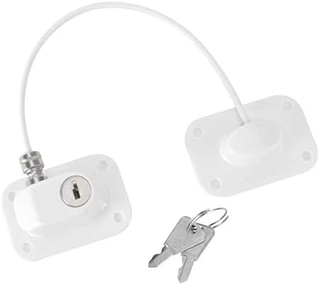 Refrigerator Lock Fridge Lock Heavy Duty Combination Fridge Door Lock Child Proofing Lock For Cabinets Freeze Closets Drawers Window- Password Black 11 Refrigerator Lock Fridge Lock Heavy Duty Combination Fridge Door Lock Child Proofing Lock For Cabinets Freeze Closets Drawers Window- Password Black - Image 9