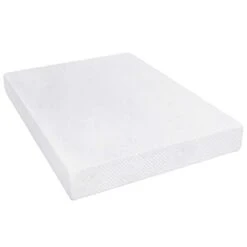 8 Inch Ventilated Convolution Memory Foam Mattress, Twin, White -Delta Children Shop 316unooKk9L
