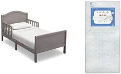 Delta Children Bennett Wood Toddler Bed - Greenguard Gold Certified, Grey -Delta Children Shop 317ByFLo bL. AC