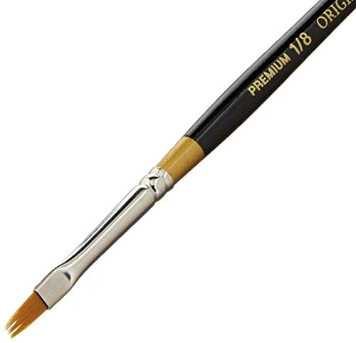 Original Gold 9120-1/8 Flat Rake Series Premium Golden Taklon Multimedia Artist Brushes 4 Original Gold 9120-1/8 Flat Rake Series Premium Golden Taklon Multimedia Artist Brushes - Image 2