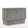 Alpine Queen Cabinet Bed & Mattress- Rustic Grey (MUR-ALP-QEN-RG) -Delta Children Shop 319gks7gQJL