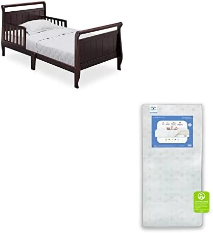 Delta Children Wood Toddler Bed Sleigh, Crib, White 9 Delta Children Wood Toddler Bed Sleigh, Crib, White - Image 7