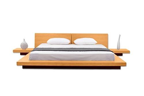 Matisse Fujian Modern Platform Bed 2 Night Stands Queen (Oak). 3 Matisse Fujian Modern Platform Bed 2 Night Stands Queen (Oak).