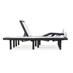 E4 Cal King Split Adjustable Bed Base Frame With Wireless Remote, Massage Motors, Anti-Snore, Zero Gravity, Dual USB Charging Station, Under-Bed Light, And 10 Year Warranty -Delta Children Shop 31CPa47pYfS