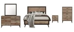 King Size Bedroom Set - Distressed Wood Color, Headboard, Side Rails, Footboard & Support Slats A468c -Delta Children Shop 31DfSc2Yv7L