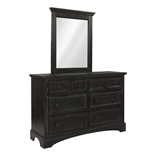 Armhouse Basics Rustic Black Finish Queen Bedroom Set 4 Armhouse Basics Rustic Black Finish Queen Bedroom Set - Image 2