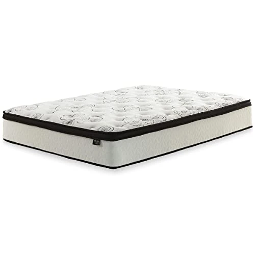 By Ashley Chime 12 Inch Plush Hybrid Mattress, CertiPUR-US Certified Foam, Full, White 3 By Ashley Chime 12 Inch Plush Hybrid Mattress, CertiPUR-US Certified Foam, Full, White