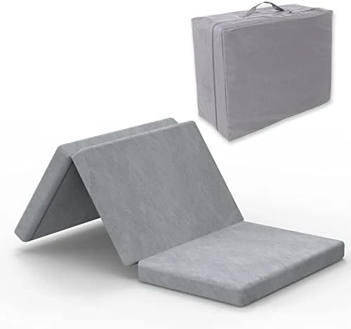 Full Tri Folding Mattress With Storage Bag Foam Topper 4" Thickness Floor Cot Mattress, Guset Bed With Removable&Machine Washable Cover And Lining, CertiPUR-US Certified, Full 54 X 75 Inch 13 Full Tri Folding Mattress With Storage Bag Foam Topper 4" Thickness Floor Cot Mattress, Guset Bed With Removable&Machine Washable Cover And Lining, CertiPUR-US Certified, Full 54 X 75 Inch - Image 11