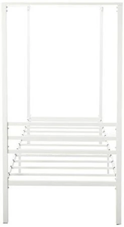 Patricia White Metal Canopy Platform Bed Frame, Twin & 6 Inch Foam And Spring Mattress/CertiPUR-US Certified Foams/Mattress-in-a-Box, Twin -Delta Children Shop 31LQ9Vw0avL