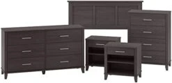 Somerset Headboard, Dressers And Nightstands Bedroom Set, Full/Queen, Storm Gray 15 Somerset Headboard, Dressers And Nightstands Bedroom Set, Full/Queen, Storm Gray -Delta Children Shop 31MO6P2LF2L. AC