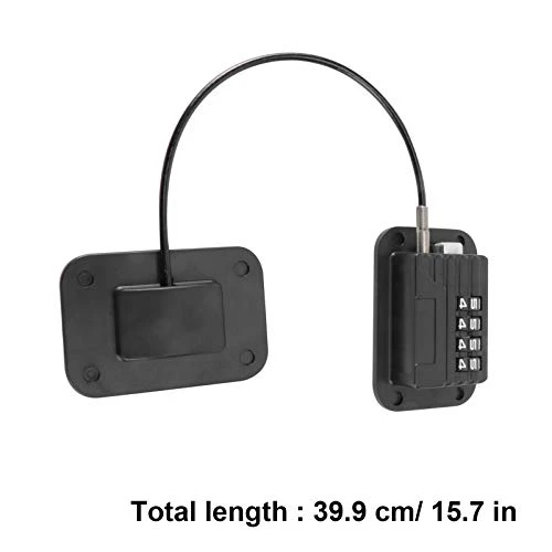 Refrigerator Lock Fridge Lock Heavy Duty Combination Fridge Door Lock Child Proofing Lock For Cabinets Freeze Closets Drawers Window- Password Black 4 Refrigerator Lock Fridge Lock Heavy Duty Combination Fridge Door Lock Child Proofing Lock For Cabinets Freeze Closets Drawers Window- Password Black - Image 2