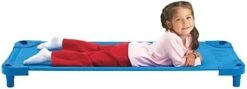 Children's Factory Angeles Value Line Standard Kids Naptime Cots For Indoor Sleeping, Stackable Toddler Nap Cots For Daycares - Set Of 4 - Assembled, Blue -Delta Children Shop 31PPBtZJZL. AC