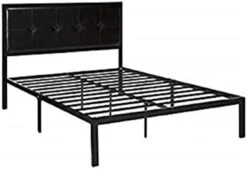 Cherie Faux Leather Classic Platform Bed Frame With Steel Support Slats, Queen -Delta Children Shop 31Q1a2tq8lL. AC