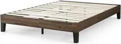 Tonja Platform Bed, Brown, Full & 13 Inch Euro Top Pocket Spring Hybrid Mattress/Pressure Relief/Pocket Innersprings For Motion Isolation/Bed-in-a-Box, Full,White -Delta Children Shop 31RF814UWWL. AC
