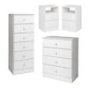 4-Piece Set With 2 Nightstands 4-Drawer Chest & Lingerie Chest