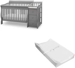 Delta Children Princeton Junction Convertible Crib N Changer, Grey -Delta Children Shop 31SYPemUpkL. AC