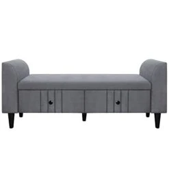 4-Piece Queen Size Bedroom Furniture Set, Velvet Upholstered Platform Bed With Storage Bench And Two 2-Drawer Nightstands 18 4-Piece Queen Size Bedroom Furniture Set, Velvet Upholstered Platform Bed With Storage Bench And Two 2-Drawer Nightstands -Delta Children Shop 31UdXqUlY8L