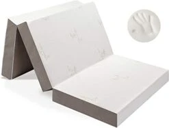 Tri-Folding Memory Foam Foldable Memory Foam Mattress With Washable Cover, Twin XL Size (78"x38"x6")