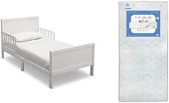 Delta Children Fancy Toddler Bed, Grey Twinkle Galaxy Dual Sided Recycled Fiber Core Crib And Toddler Mattress (Bundle) -Delta Children Shop 31WNpt6HiL. AC