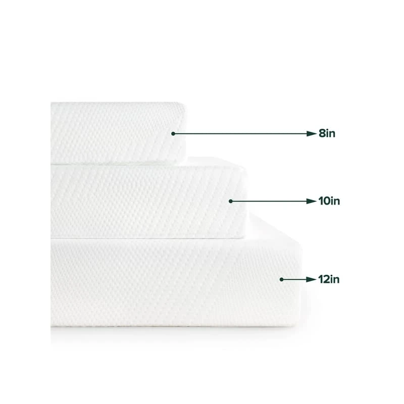 INUS 12 Inch Green Tea Essential Memory Foam /Bed-in-a-Box/Affordable Mattress/CertiPUR-US Certified, Queen, White 4 INUS 12 Inch Green Tea Essential Memory Foam /Bed-in-a-Box/Affordable Mattress/CertiPUR-US Certified, Queen, White - Image 2