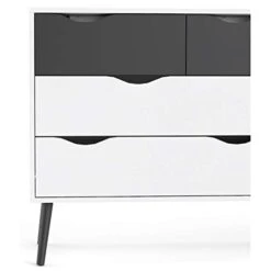Modern 3 Piece Furniture Set With 2 Pieces Of 1-Drawer Nightstands And 8 Drawer Wood Double Bedroom Dresser In White And Black 15 Modern 3 Piece Furniture Set With 2 Pieces Of 1-Drawer Nightstands And 8 Drawer Wood Double Bedroom Dresser In White And Black -Delta Children Shop 31aL8vYn6AL