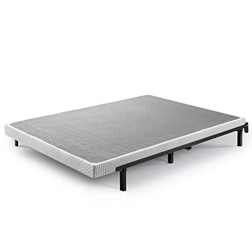 INUS Quick Lock Metal Smart Box Spring / 4 Inch Mattress Foundation / Strong Metal Structure / Easy Assembly, Queen White 4 INUS Quick Lock Metal Smart Box Spring / 4 Inch Mattress Foundation / Strong Metal Structure / Easy Assembly, Queen White - Image 2