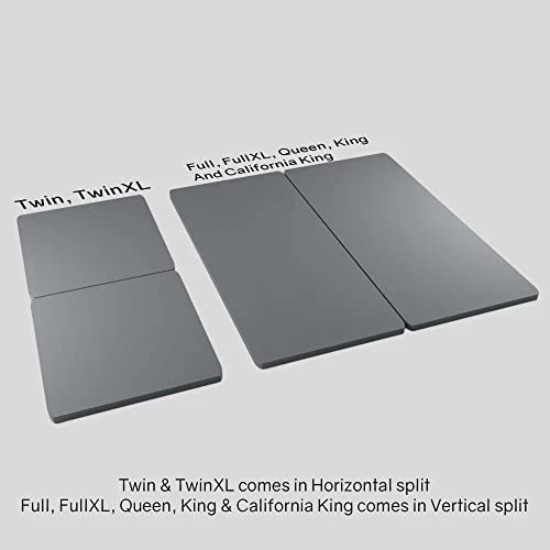 , 1.5-Inch Split Fully Assembled Bunkie Board For Mattress/Bed Support, Twin XL, Grey 8 , 1.5-Inch Split Fully Assembled Bunkie Board For Mattress/Bed Support, Twin XL, Grey - Image 6