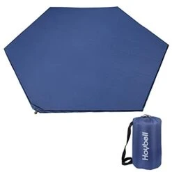 Hoybell Hexagon Playpen Mat, Compatible With POP N GO Baby Playpen, 59 Inch Self Inflating Mattress Pad, Baby Play Mat, Portable And Comfortable Play Yard Mat With Carry Case - Dark Grey -Delta Children Shop 31l3oSmWSZL