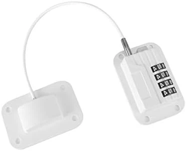 Refrigerator Lock Fridge Lock Heavy Duty Combination Fridge Door Lock Child Proofing Lock For Cabinets Freeze Closets Drawers Window- Password Black 10 Refrigerator Lock Fridge Lock Heavy Duty Combination Fridge Door Lock Child Proofing Lock For Cabinets Freeze Closets Drawers Window- Password Black - Image 8