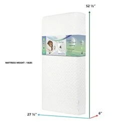 Evolur Comfort Plus Classic 150 Coil Inner Spring Crib & Toddler Mattress I Waterproof I GREENGUARD Gold Certified -Delta Children Shop 31nRNsZIfjL