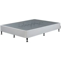 INUS Keenan Metal Mattress Foundation / Standing Box Spring / Headboard Brackets Included / Easy Assembly, Full