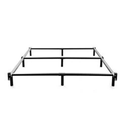 King Size Metal Bed Frame-7 Inch Heavy Duty Bedframe, 9-Leg Support For Box Spring & Mattress Foundation, 3000LBS, Black