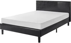 INUS Jade Faux Leather Upholstered Platform Bed Frame / Mattress Foundation With Wood Slat Support / No Box Spring Needed / Easy Assembly, Queen 11 INUS Jade Faux Leather Upholstered Platform Bed Frame / Mattress Foundation With Wood Slat Support / No Box Spring Needed / Easy Assembly, Queen -Delta Children Shop 31ugX3jNU L. AC