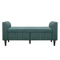 4-Pieces Bedroom Funiture Set With Storage Bench, Full Upholstered Bed, 2 Nightstands And Bench Ottoman End Of Bed -Delta Children Shop 31vEDSXsHYL 1