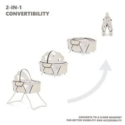 Dream On Me Day Dreamer 2-in-1 Convertible And Portable Bassinet, French White -Delta Children Shop 31xHiAvFvJL