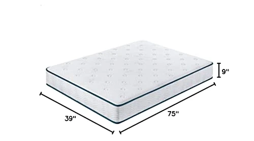 9 Inch Skyline Tight Top Innerspring Hybrid Mattress, Gel Memory Foam, Mattress In A Box, CertiPUR-US Certified, Twin (VC09SM02T-2) 3 9 Inch Skyline Tight Top Innerspring Hybrid Mattress, Gel Memory Foam, Mattress In A Box, CertiPUR-US Certified, Twin (VC09SM02T-2)