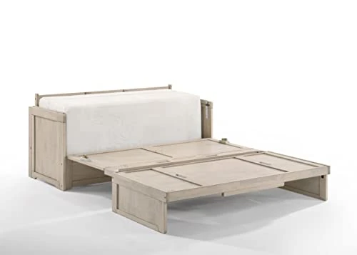 Murphy Cube Queen Cabinet Bed Professionally Assembled By SDS Cabinet Beds With Custom 6'' Memory Foam Mattress (Limited & Exclusive To SDS, Antique White Finish), White (Antique Finish) 4 Murphy Cube Queen Cabinet Bed Professionally Assembled By SDS Cabinet Beds With Custom 6'' Memory Foam Mattress (Limited & Exclusive To SDS, Antique White Finish), White (Antique Finish) - Image 2